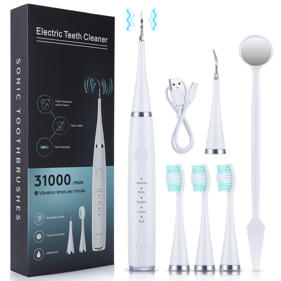 Electric Tooth Cleaner, Dental Tartar Calculus Tooth Stain Remover Electric Toothbrush Kit in Dubai